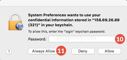 Nhập mật khẩu mac và ghi nhớ đăng nhập