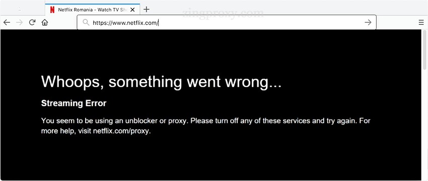 Lỗi proxy Netflix xảy ra nếu bạn sử dụng VPN hoặc Proxy