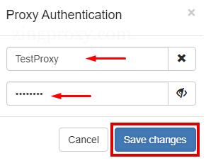 Chọn Save changes để lưu các thay đổi