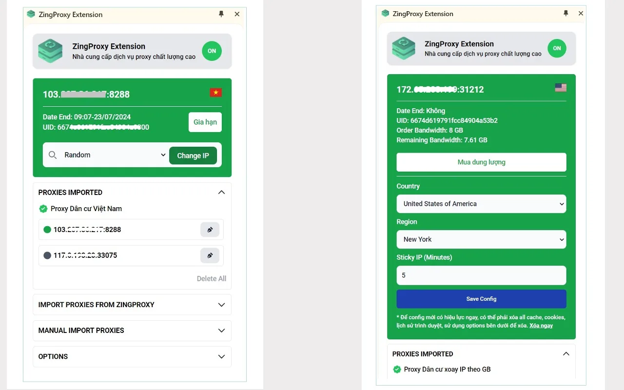 sử dụng Proxy dân cư xoay, Proxy dân cư Việt Nam tại ZingProxy